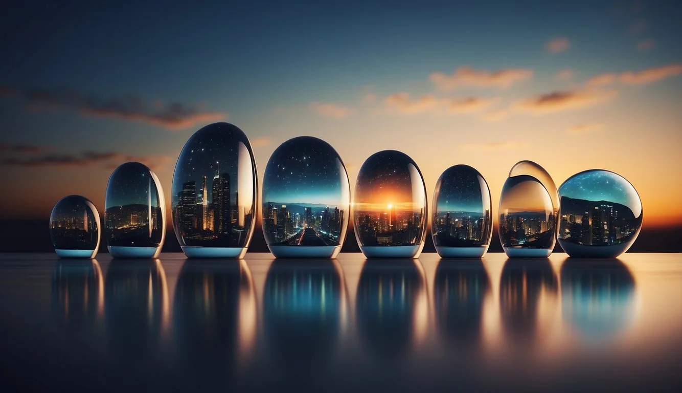 A sleek lineup of the top 10 web frameworks, arranged in a modern and dynamic composition